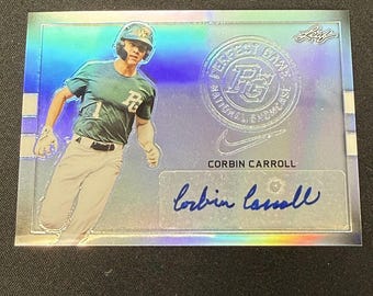 Corbin Carroll 2018 Leaf Perfect Game National Showcase Autógrafo Diamondbacks