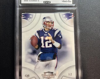 Tom Brady 2008 Donruss Threads CCG 9.5