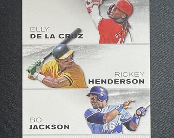 De La Cruz / Henderson / Jackson 2024 Leaf Exclusive Edition Trio RC 10 unidades