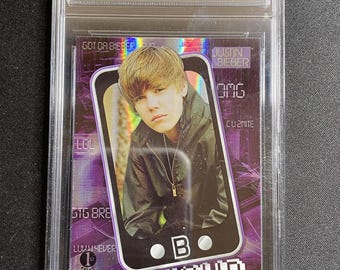 Justin Bieber 2010 Panini 1ª impressão Baixar Holo Foil CCG 10 RC