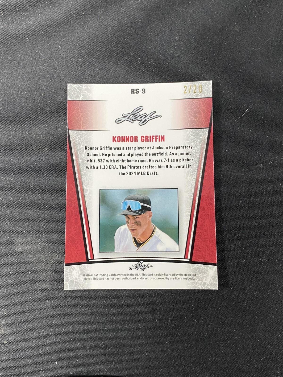 Konnor Griffin 2024 Leaf Metal Rookie Blue /20 RC - Etsy