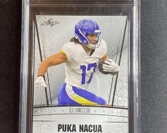 Puka Nacua 2023 Leaf Draft Rookie RS69 Silver CCG 9.5 RC