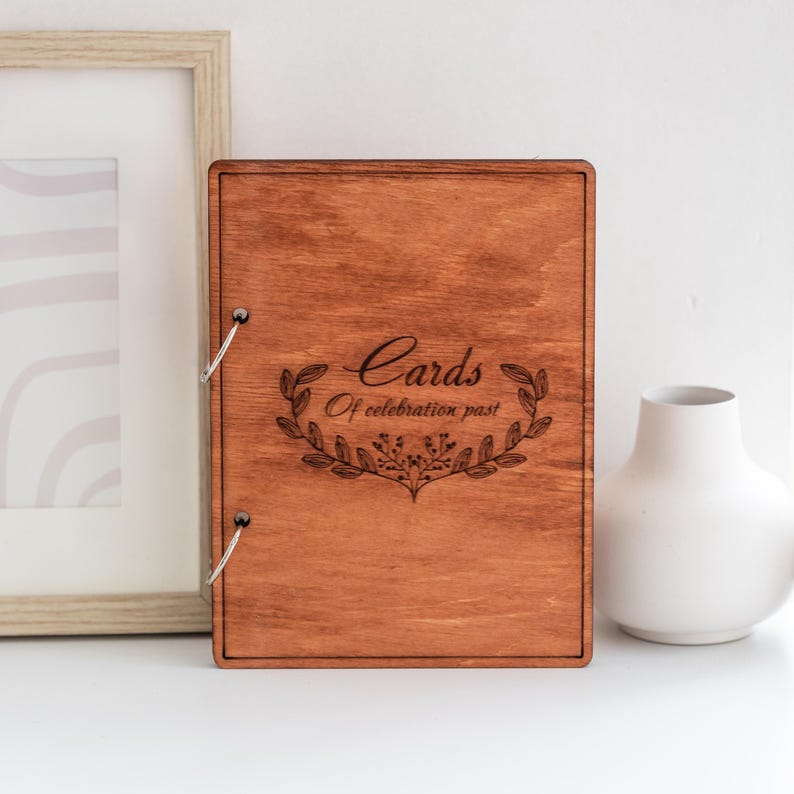 Personalized Greeting Card Keeper, Greeting Card Keepsake Book, Custom ...
