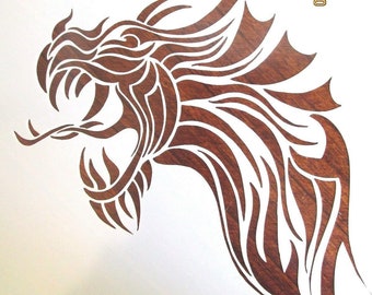 Dragon Stencil Etsy