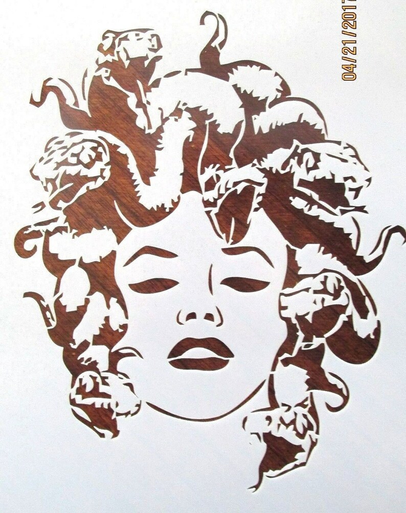 Medusa Stencil Reusable 10 mil Mylar Stencil | Etsy