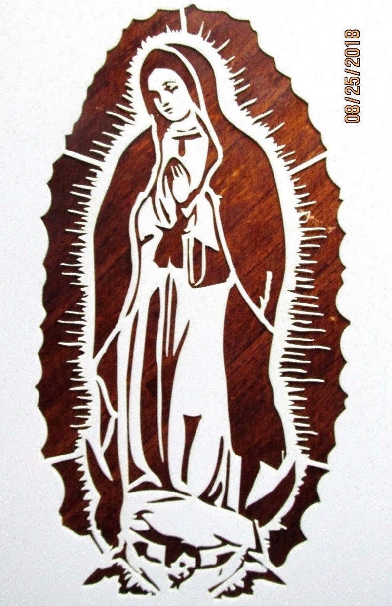 Virgin Mary Stencil/Template Reusable 10 mil Mylar Etsy