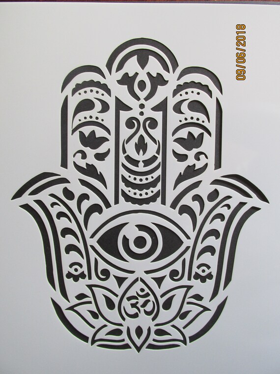 Hamsa Stencil/Template Reusable 10 mil Mylar | Etsy