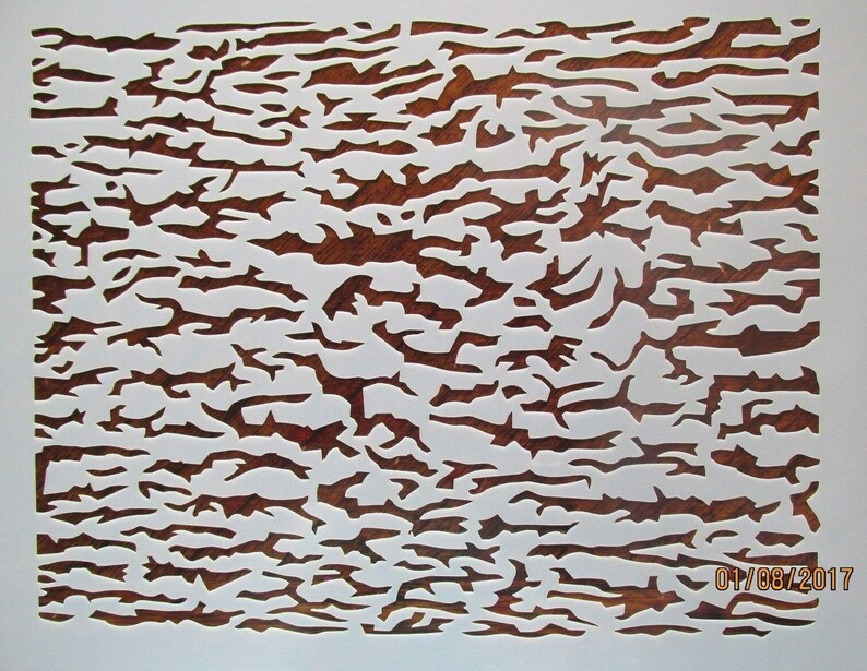 Tree Bark Camo Stencil/Tempalte Reusable 10 mil Mylar Etsy