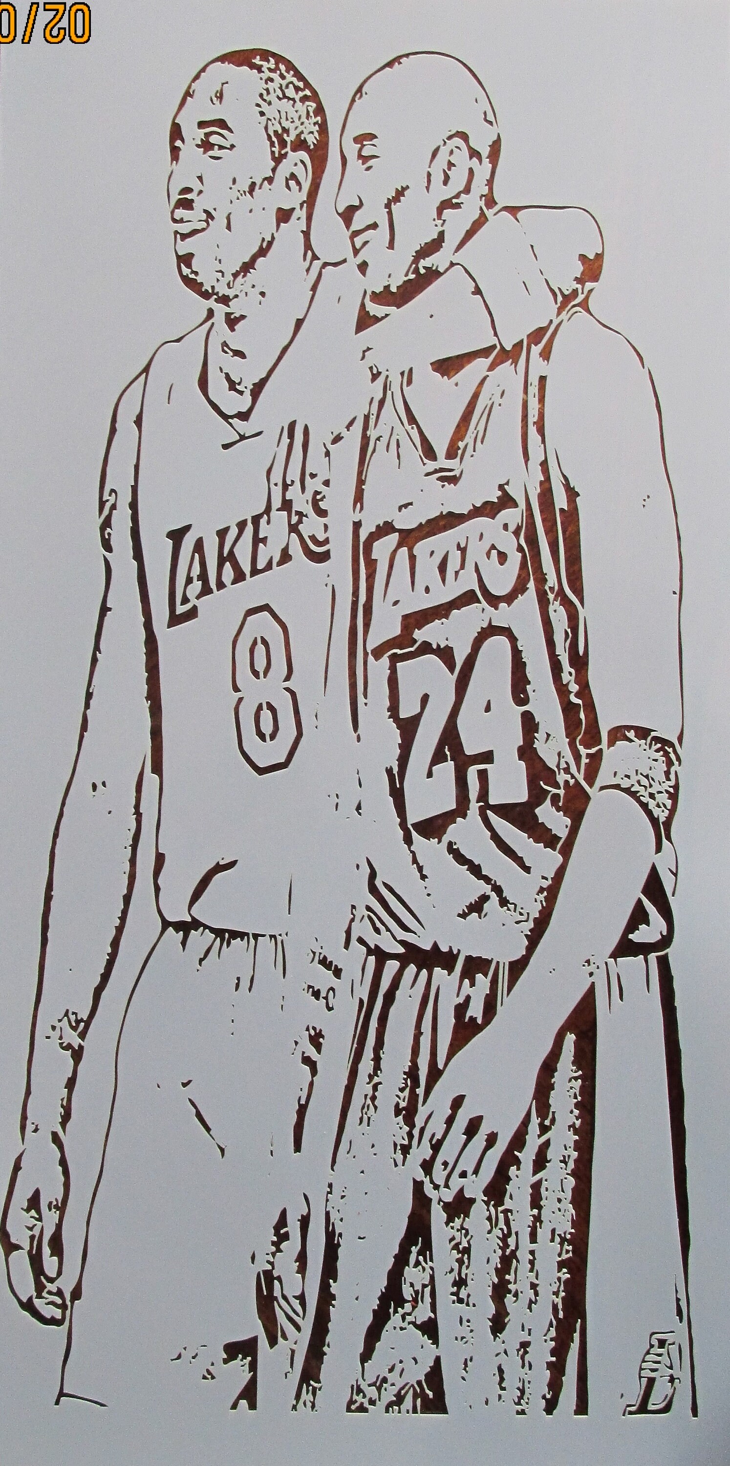 Kobe Bryant 4 Large Stencil/Template Reusable 10 mil Mylar | Etsy