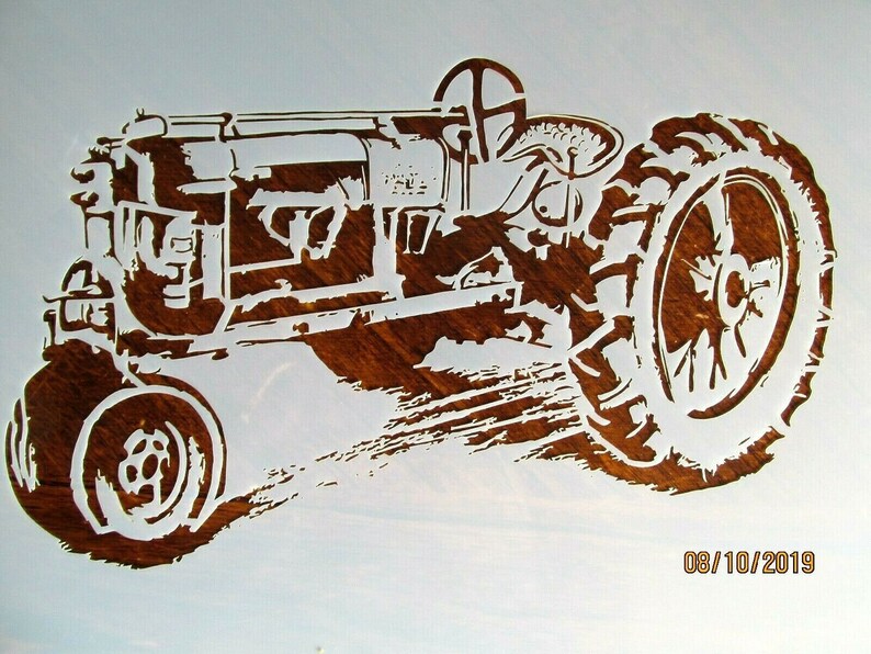 Tractor Vintage Tractor Stencil/Template Reusable 10 mil Mylar | Etsy