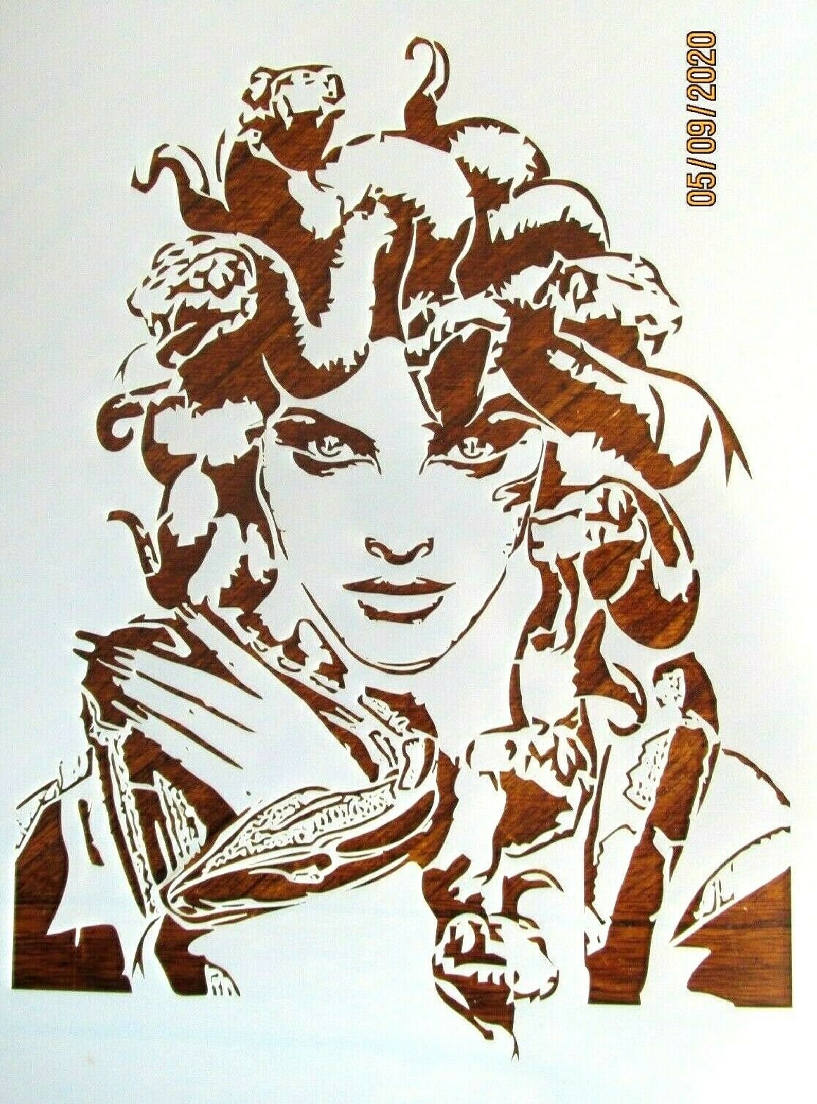 Medusa Stencil/Template Reusable 10 mil Mylar | Etsy
