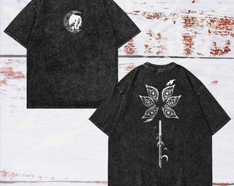 Heavy Oversized Acid-Washed Unisex Anime T-Shirt | Streetwear & Gym Style