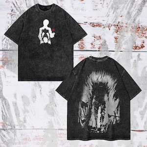 Schweres übergroßes Unisex Anime T-Shirt | Streetwear & Gym-Style