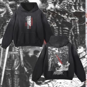 Heavyweight Sunfade Oversized Anime Hoodie | Streetwear & Gym Style