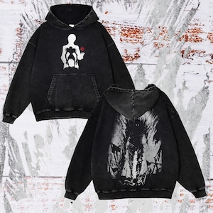 Schwerer übergroßer Unisex Anime Hoodie | Streetwear & Gym-Style