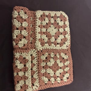Granny square cat hat beanie