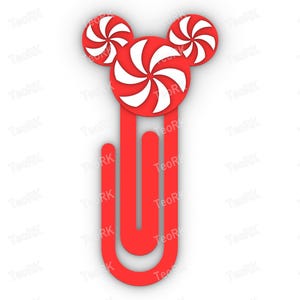 Paperclip Sweet Windmill Mouse Head - bookmark - 3MF pre-painted , STL file for 3D printer, 3D printing