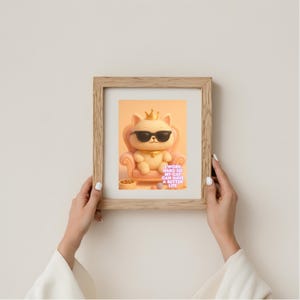 Décoration murale amusante avec un chat - Je travaille dur pour que mon chat puisse avoir une vie meilleure