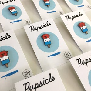 Cute Popsicle Dog Hard Enamel Pin