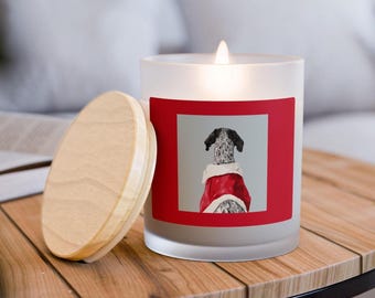 German Shorthaired Pointer Christmas Candle, Holiday Home Decor