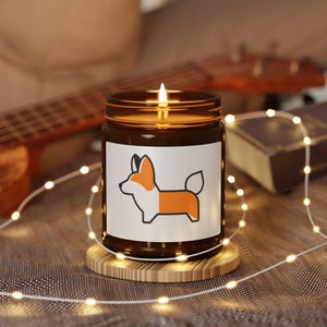 Corgi Candle, Christmas Gift & Special Occasion Present for Dog Lovers, Cute Corgi Scented Candle, Pet Lover Home Decor
