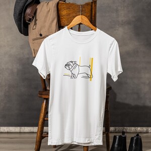 Bulldog Dog Cute Animal Tee, Dog Lover Gift, Pet Owner Shirt, Short Sleeve Unisex Top, Dog Mom Dad T-Shirt, Animal Fan Apparel