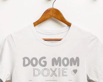 Dachshund Dog Mom T-Shirt, Doxie Mama Tee, Wiener Dog Lover Gift
