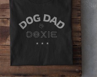 Dachshund Dad T-Shirt, Retro Doxie Dog Lover Gift