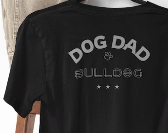 Bulldog Dog Dad Shirt, Retro Tee, Pet Lover Gift