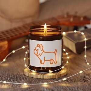 French Bulldog Candle, Christmas Gift for Dog Lovers, Cute Frenchie Scented Candle, Holiday Pet Lover Home Decor