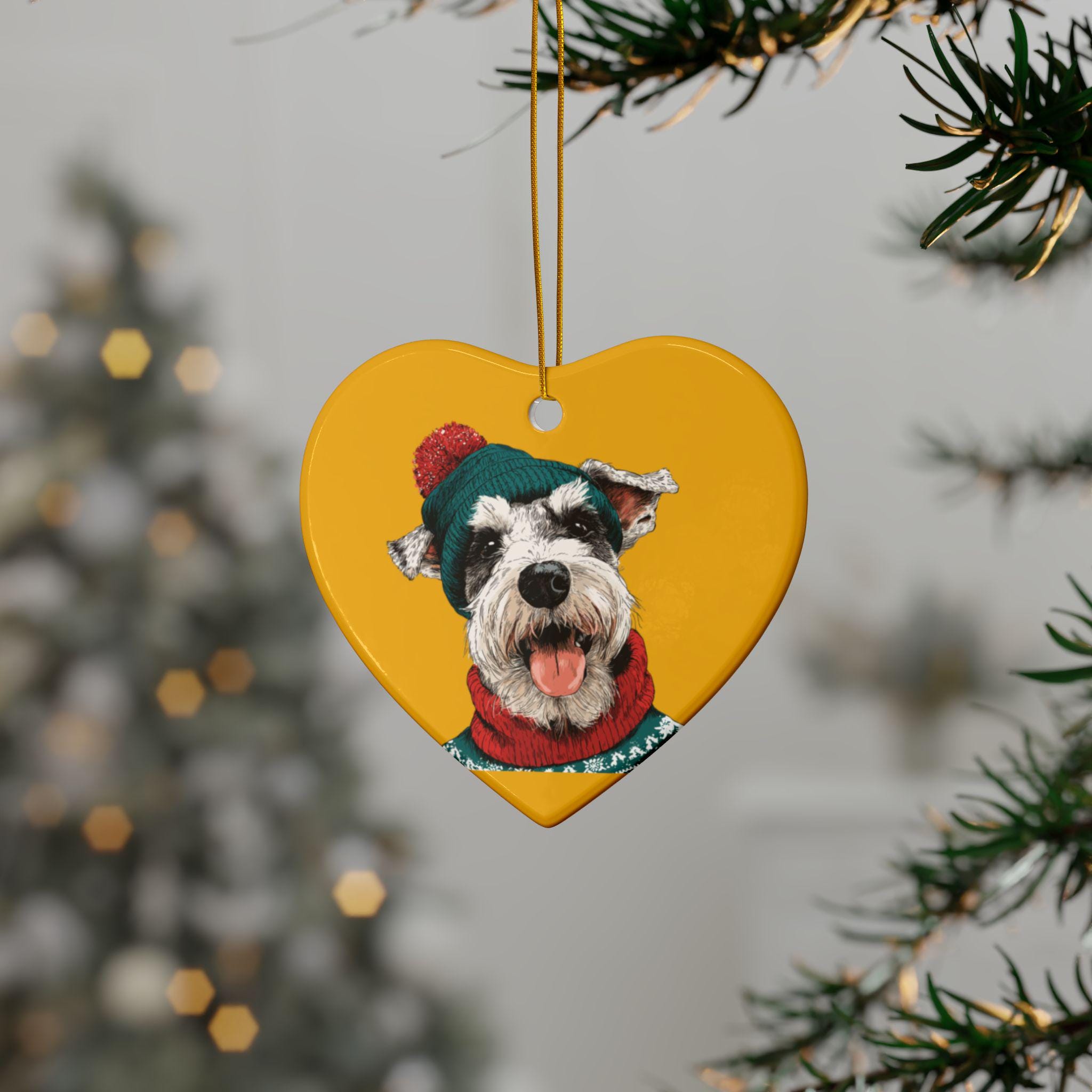 シュナウザー犬愛好家のためのクリスマスオーナメント、ホリデーツリー
