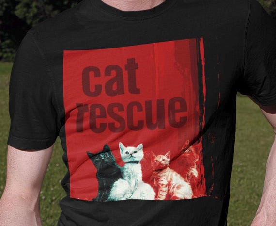 Cat Rescue Shirt: Adopt Don't Shop Cat Lover Tee UK
