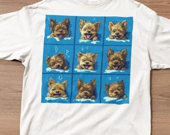 Yorkshire Terrier T-Shirt, Funny Dog Faces, Dog Mom Gift