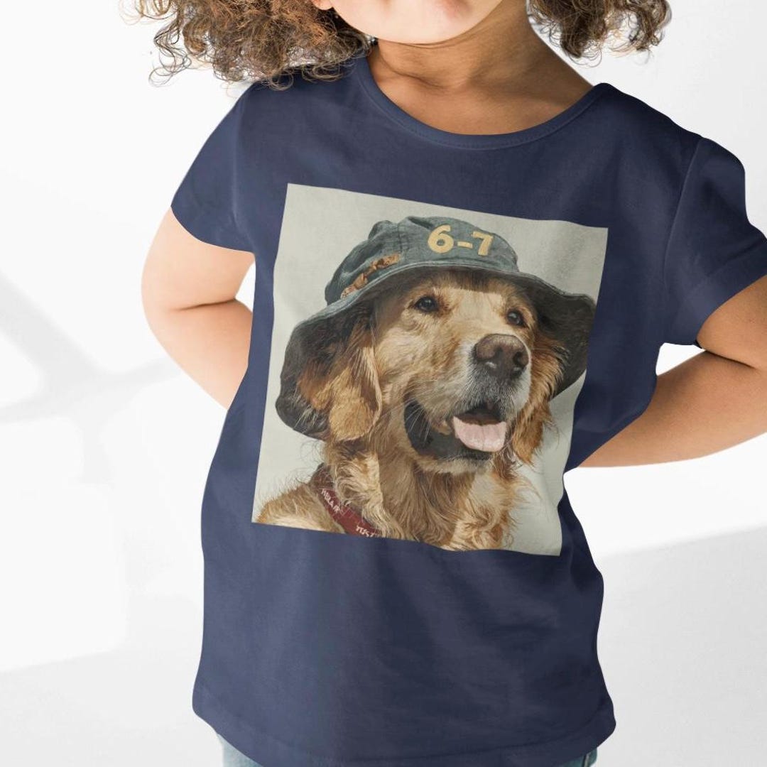 Retro Golden Retriever Toddler Shirt, Minimal Puppy Tee - Etsy