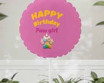 Dog Birthday Balloon, Pet Pawty Decoration, Puppy Celebration Supply