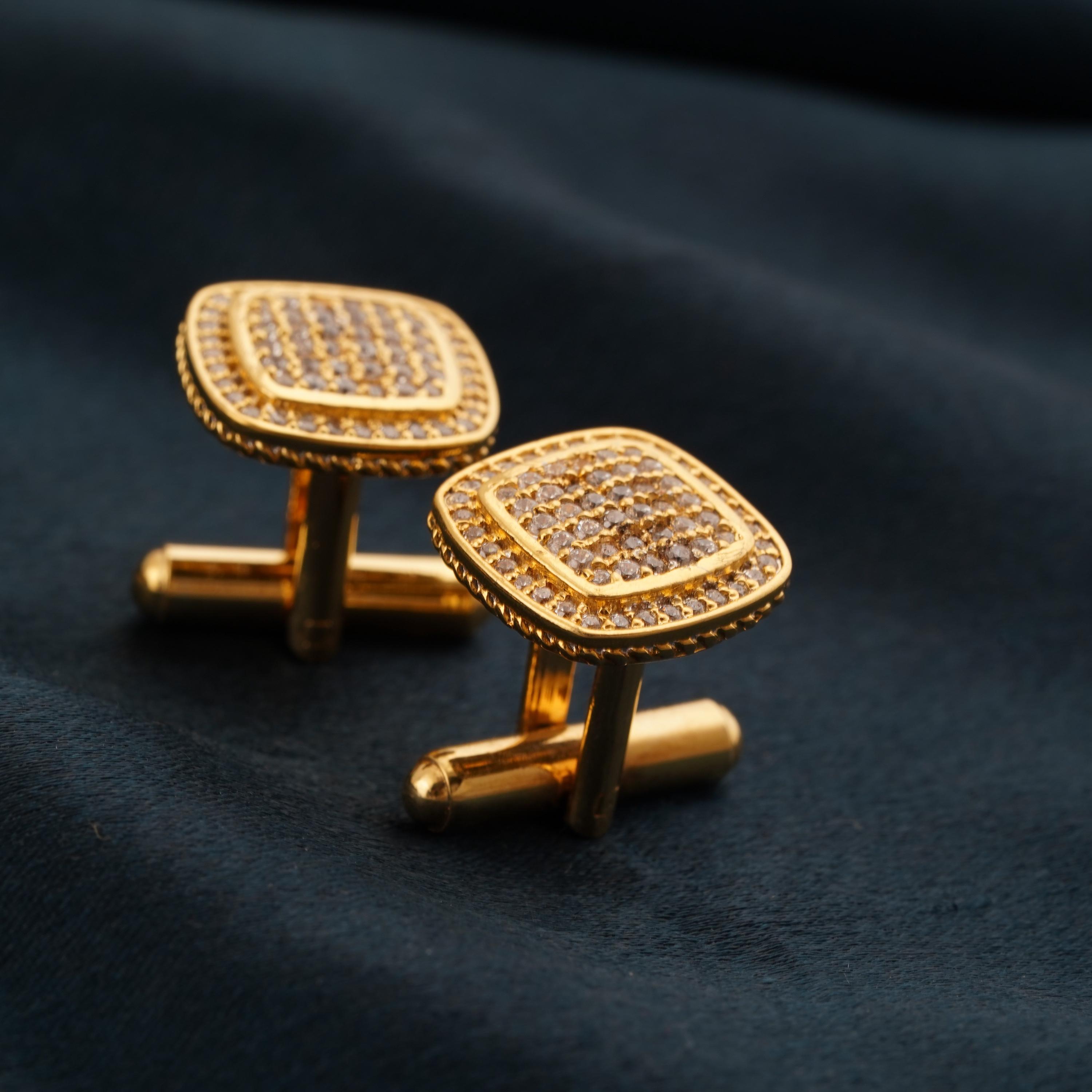 カフスボタン 14k パリス 14kt ゴールド カフスボタン - Etsy 日本