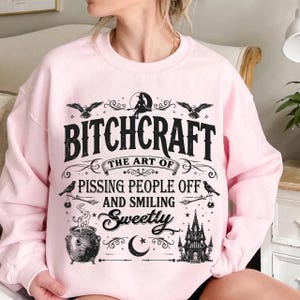 Bitch craft Funny Halloween PNG Sarcastic Snarky Witch Png Funny Adult Humor Witchcraft Png Retro Halloween Trendy Sassy Sarcasm ORIGINAL