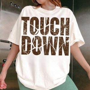 Football Touchdown Bow Png, Game Day Football Png, Preppy Football Shirt Design, Fall Football Png, Football Mama Png, Football Sublimation