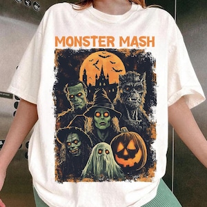 Monster Mash Png, Retro Halloween Png, Funny Halloween, Monster Png, Trending Halloween, Digital Downloads, Halloween Shirt Design