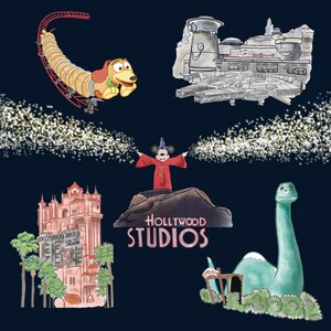 Attractions of Hollywood - Print