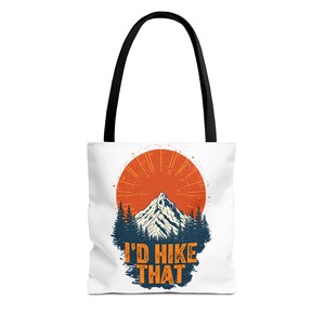 Mountain Adventure Tote Bag, Hiking Tote, Nature Lover Gift, Eco-Friendly Bag, Outdoor Activities, Camping Supplies