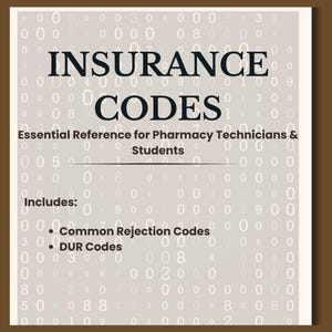 Pharmacy Tech Insurance Workflow Cheat Sheet (PDF Download)