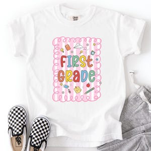 First Grade Shirt, First Day of School Gift, Back To School Kids T-Shirt, 1st Grade Tee, First Day of 1st Grade Shirt, 1st Grade Teacher Tee