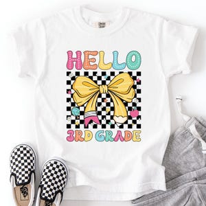 Hello 3rd Grade Shirt, Back To School 3rd Grade Shirt, First Day of 3rd Grade Shirt, 3rd Grade Teacher Tee, Third Grade Kids T-Shirt