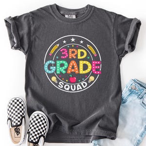 3rd Grade Squad Shirt, Back To School Third Grade Team Shirt, First Day of 3rd Grade Shirt, Third Grade Crew Teacher Tee, Third Grade Squad