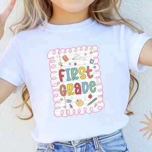 First Grade Shirt, First Day of School Gift, Back To School Kids T-Shirt, 1st Grade Tee, First Day of 1st Grade Shirt, 1st Grade Teacher Tee