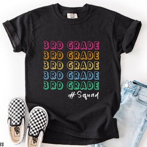 3rd Grade Squad Shirt, Back To School Third Grade Team Shirt, First Day of 3rd Grade Shirt, Third Grade Crew Teacher Tee, Third Grade Squad