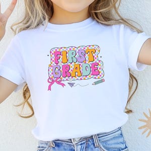 First Grade Shirt, First Day of School Gift, Back To School Kids T-Shirt, 1st Grade Girls Tee, First Day of 1st Grade, 1st Grade Teacher Tee