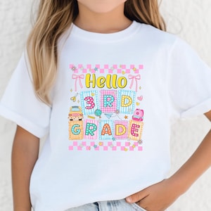 Hello 3rd Grade Shirt, Back To School 3rd Grade Shirt, First Day of 3rd Grade Shirt, 3rd Grade Teacher Tee, Third Grade Kids T-Shirt