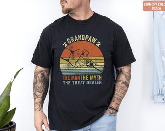 Camiseta divertida para abuelos, camiseta de regalo para el Día del Padre, para amantes de los perros.